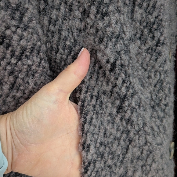 Électre Paris Vintage Mohair Wool Long Coat – Marled Pink/Brown/Black, Size L - Picture 6 of 10